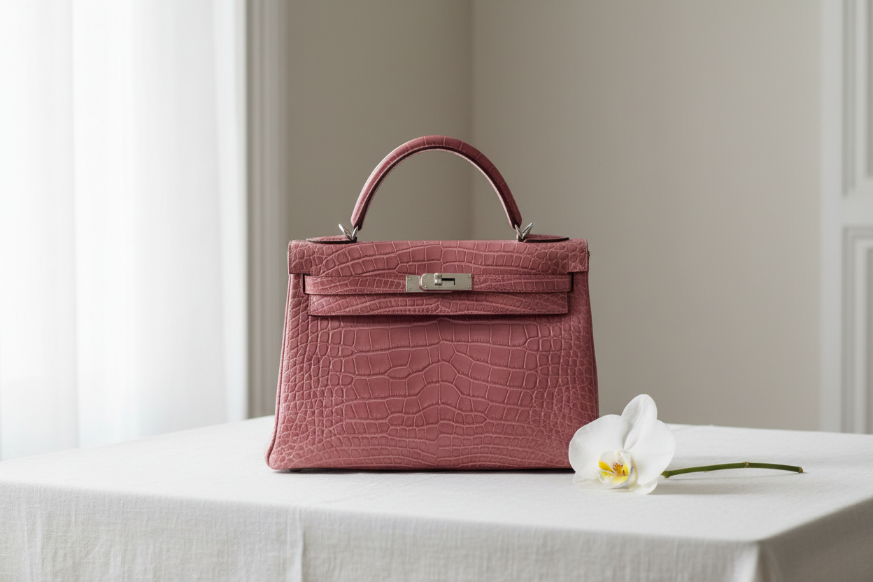 Pink Kelly Bag - Lifestyle