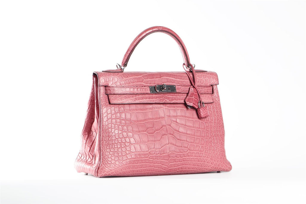 Hermès Kelly Retourne 32cm Matte Alligator Leather Handbag