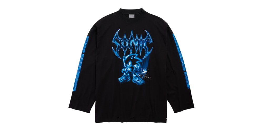 Balenciaga and SEGA Sonic long-sleeved T-shirt