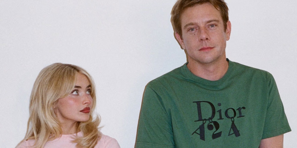 Sabrina Carpenter and Josh O’Connor in Dior and A24 campaign image