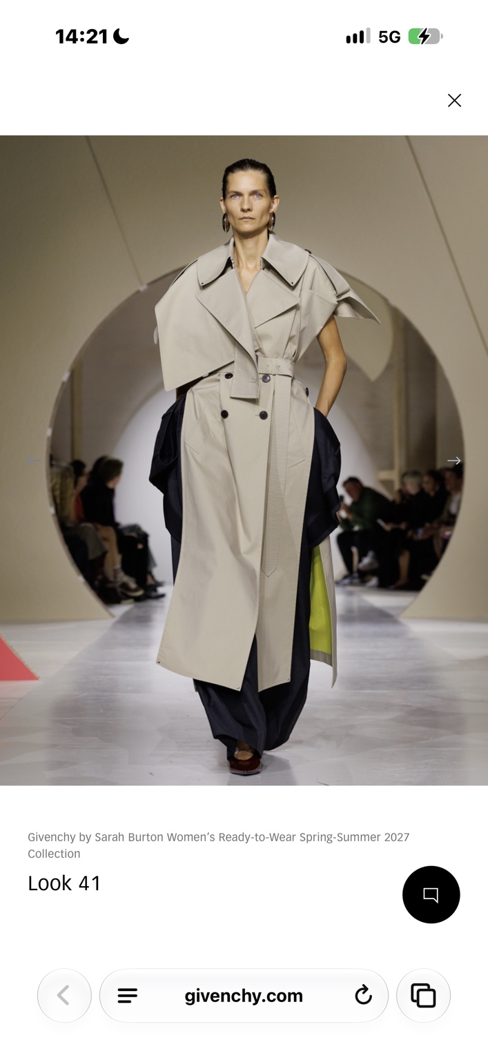 Exploded beige trench layered over dark volume with an acid-yellow flash