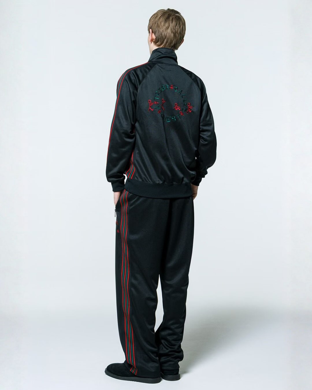 Back view of the Needles x A Tribe Called Quest black track suit