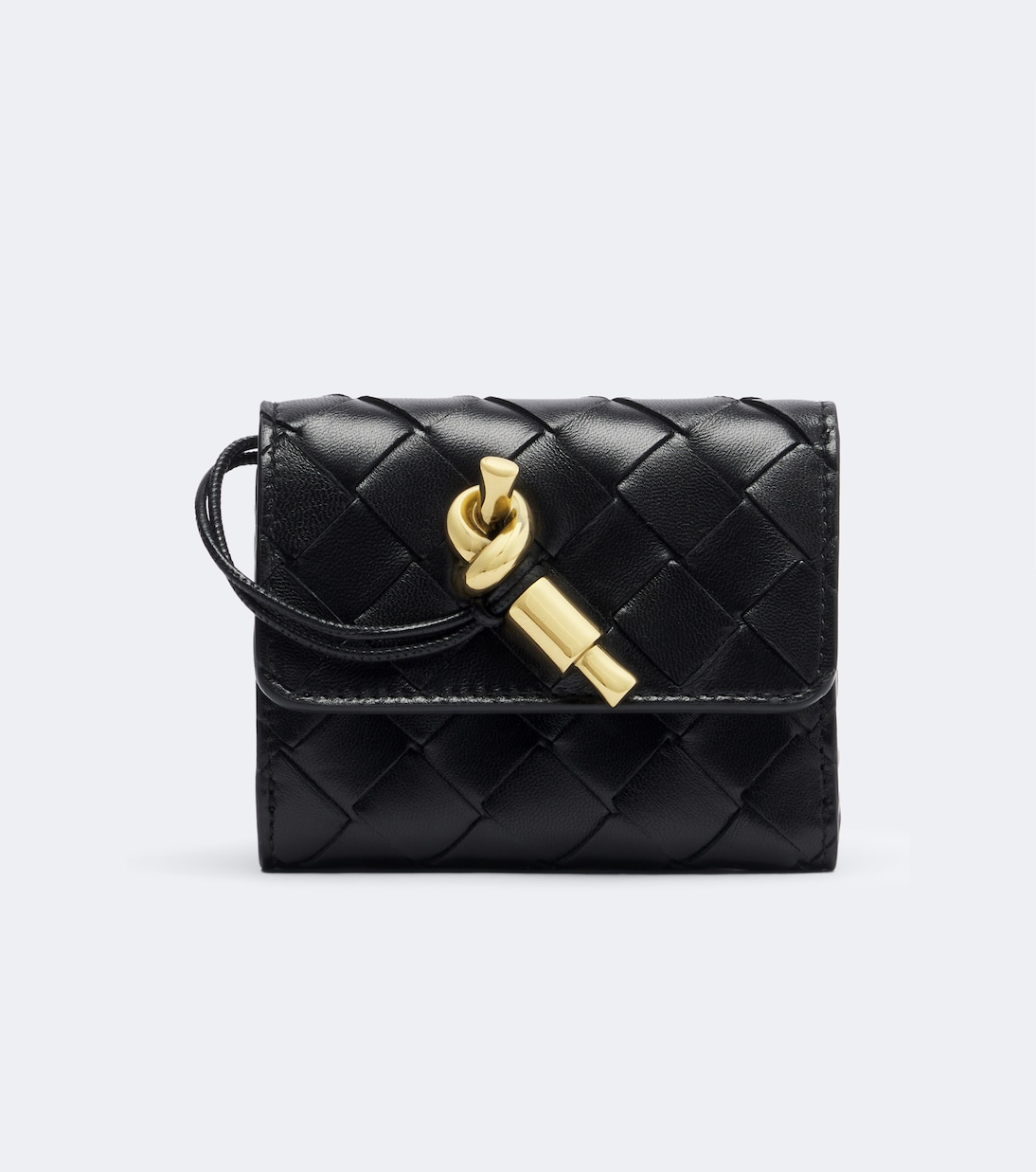 Black Bottega Veneta Andiamo Intrecciato leather wallet